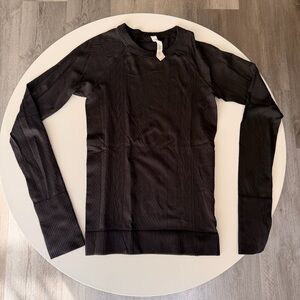 Lululemon Restless Pullover Black Longsleeve Size 6